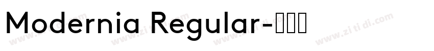 Modernia Regular字体转换